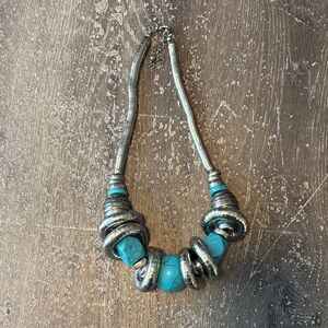 Silver and Turquoise Necklace